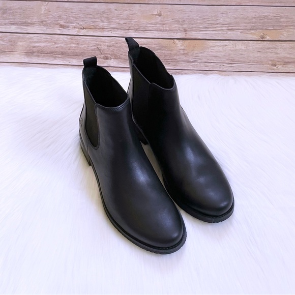 Timberland Women’s Mont Chevalier Chelsea Black Leather Boots - Picture 4 of 7